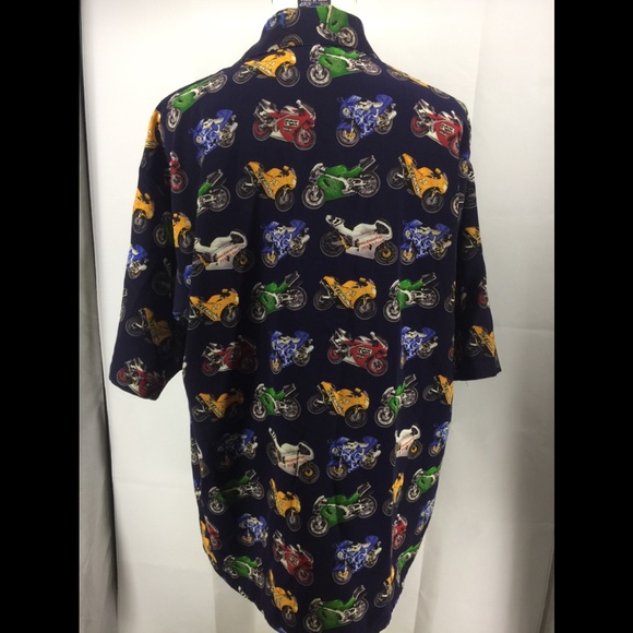 FOX SPEED RACING SHIRT XL MOTORCYCLE PRINT VTG - Picture 2 of 4